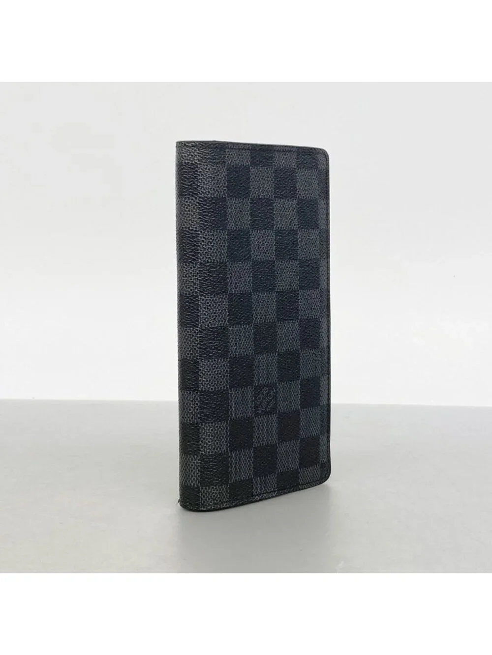 Louis Vuitton Wallet Damier Graphite Portefeuille Brazza Black Gray Vintage